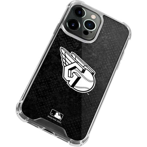 MLB Cleveland Guardians Dark Wash iPhone 15 Pro Clear Case